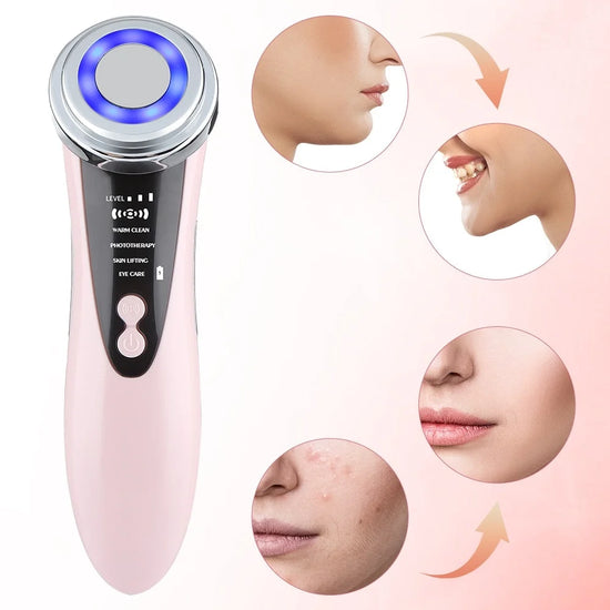 7 in 1 Face Lift Device - EMS RF Microcurrent Skin Rejuvenation, Facial Massager, Light Therapy, anti Aging /Wrinkle /Beauty Apparatus - Unisex